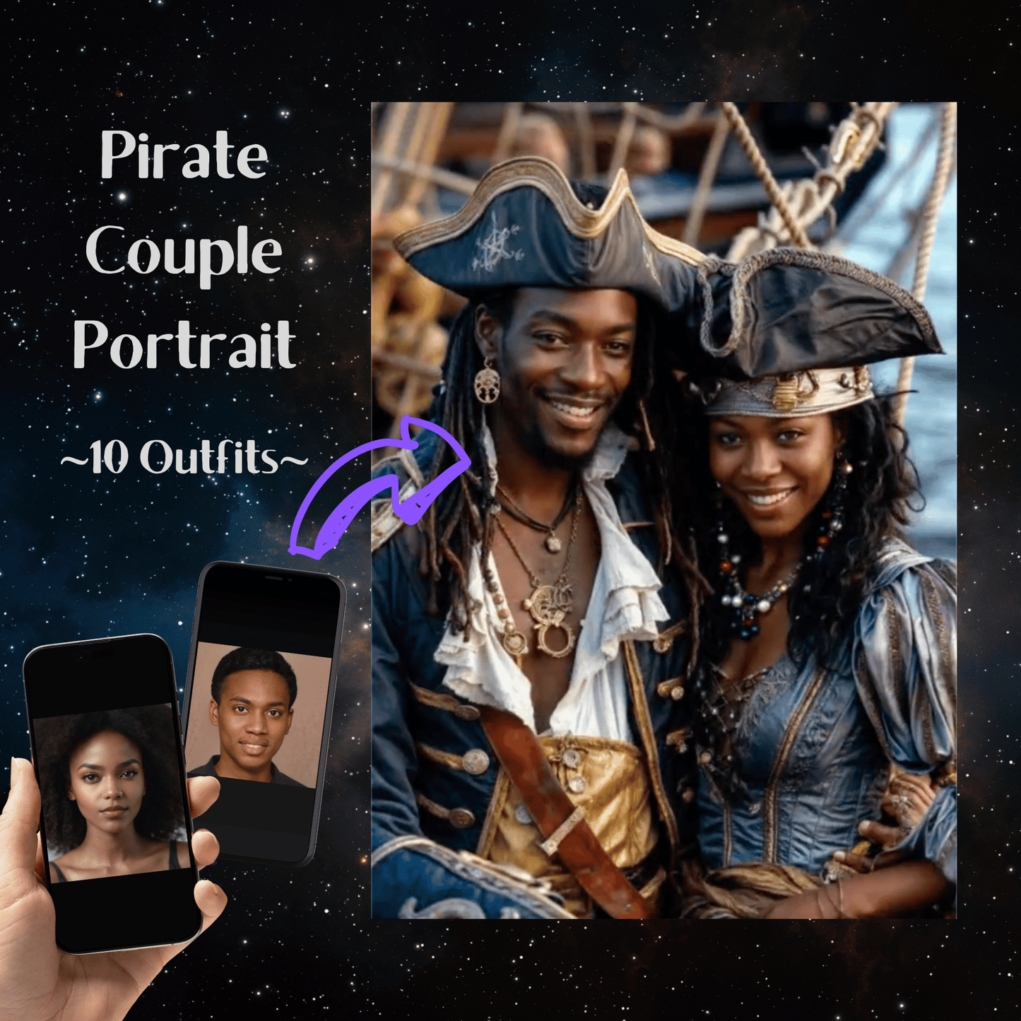 Pirate Couple Portrait