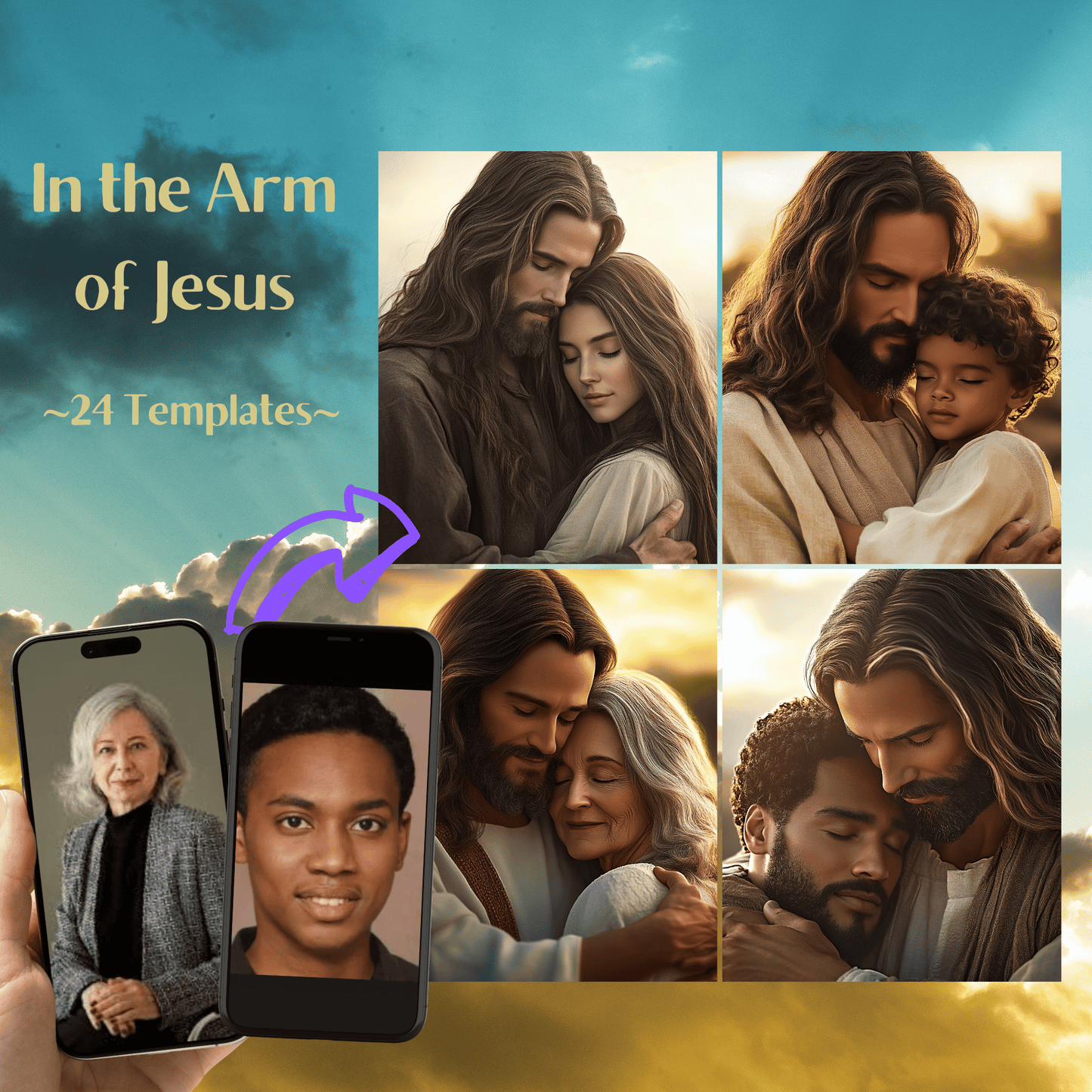 In the Arm of Jesus, Memorial - Boy, Girl, Children