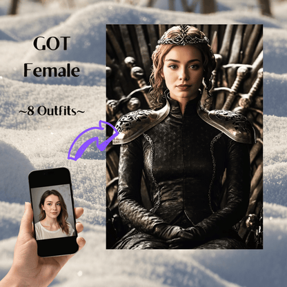 Game of Thrones Female Portrait (Sitting on the Throne)