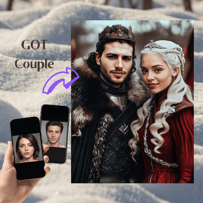 Game of Thrones Couple Portrait