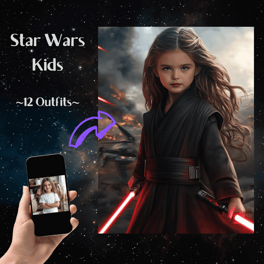 Star Wars Children Portrait (in the Battlefield)