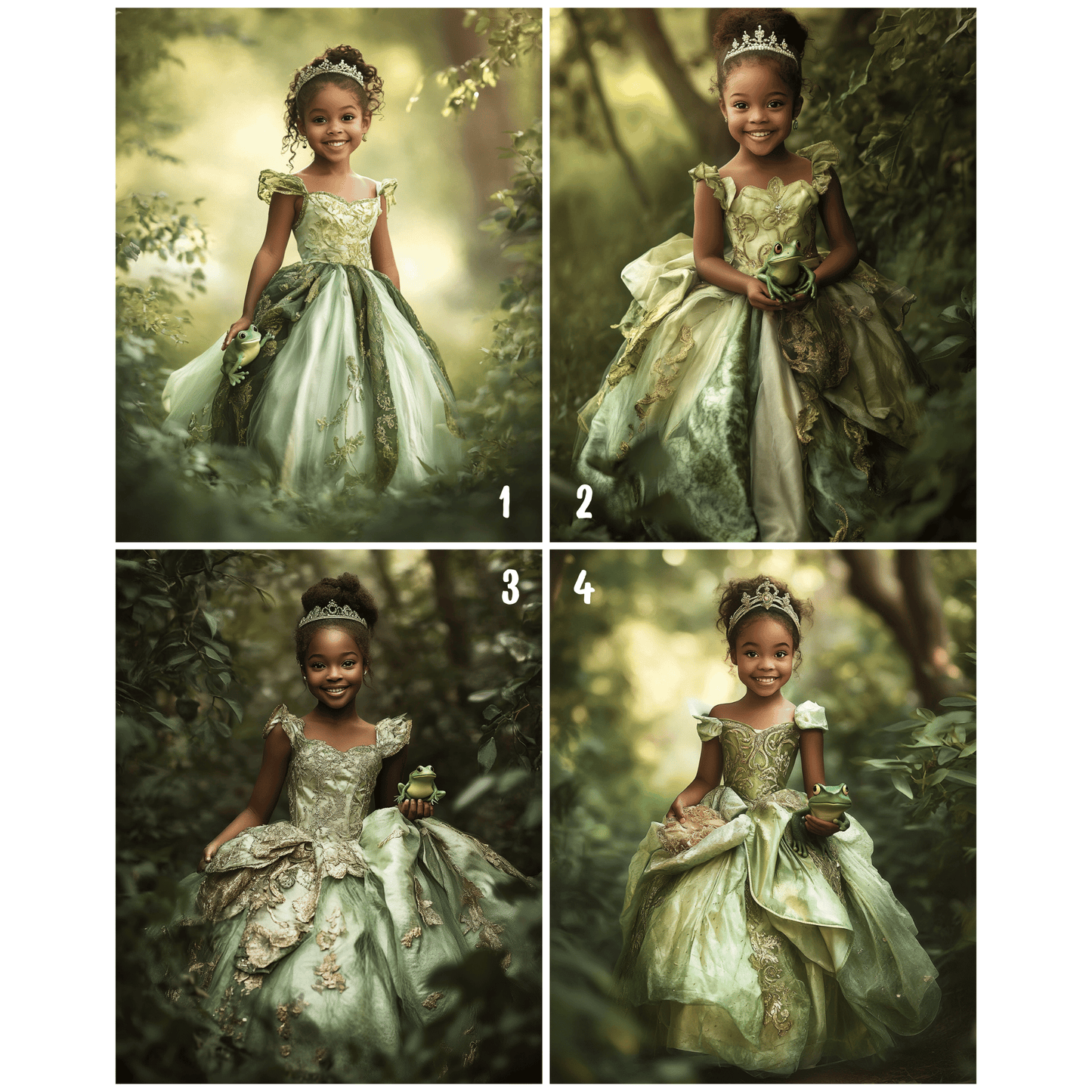 Princess in Green Dress - Girl