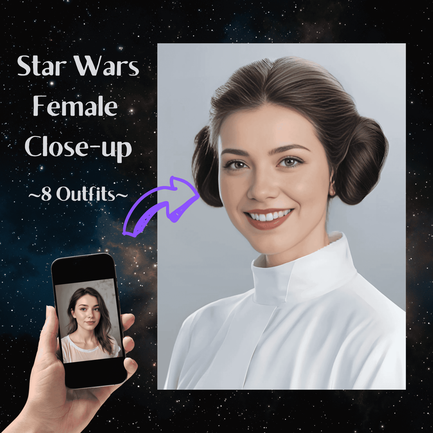 Star Wars Female Close-up Portrait