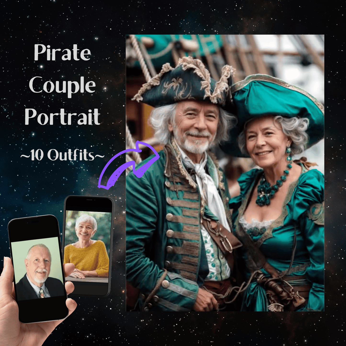 Pirate Couple Portrait