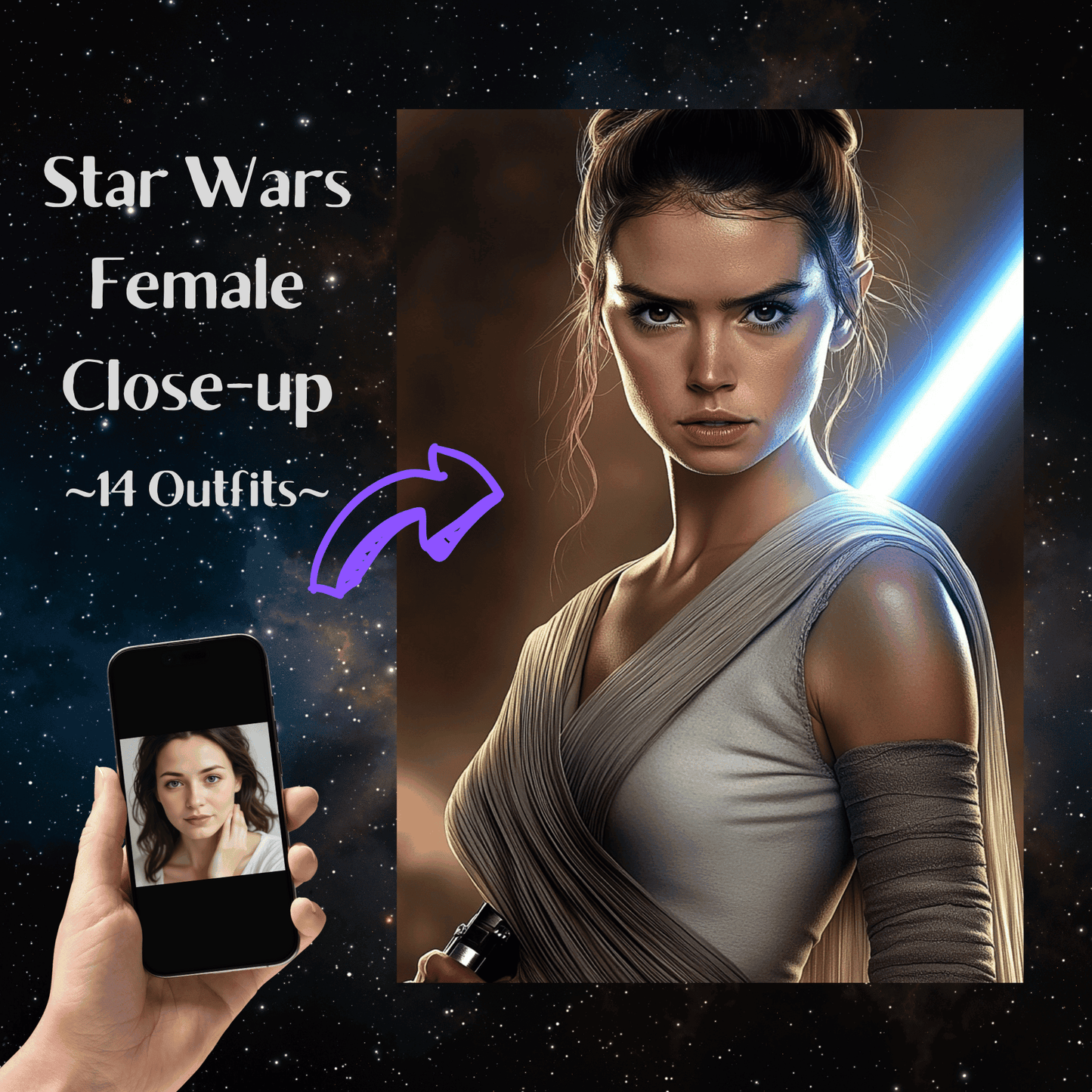 Star Wars Female Close-up Portrait