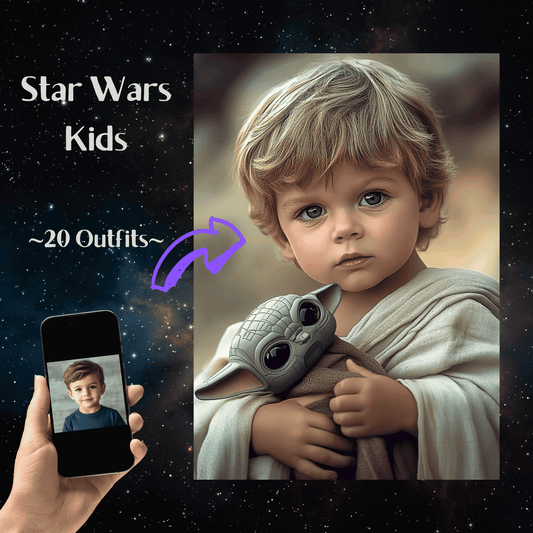 Star Wars Children Portrait (in the Desert)