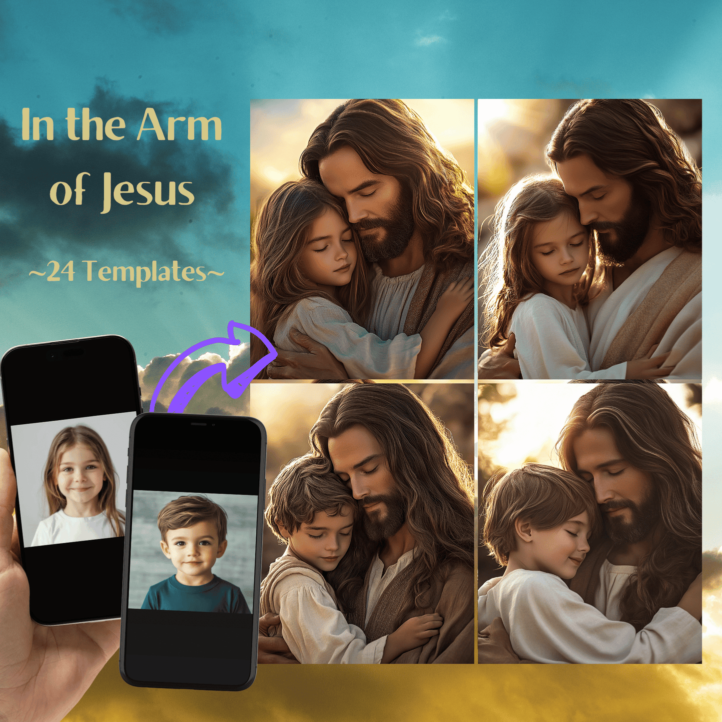 In the Arm of Jesus, Memorial - Boy, Girl, Children