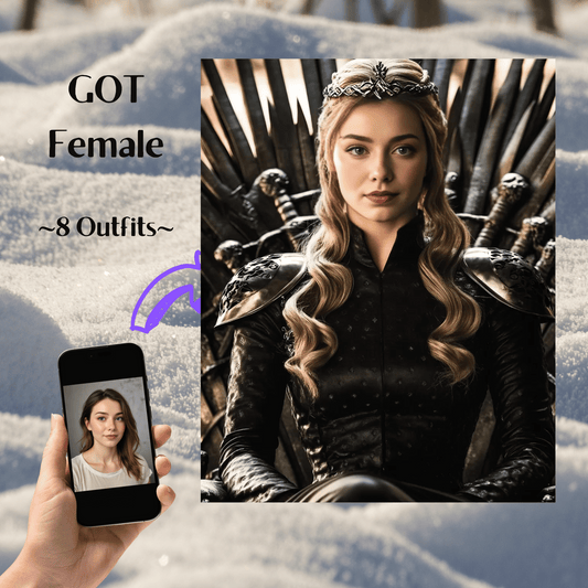 Game of Thrones Female Portrait (Sitting on the Throne)