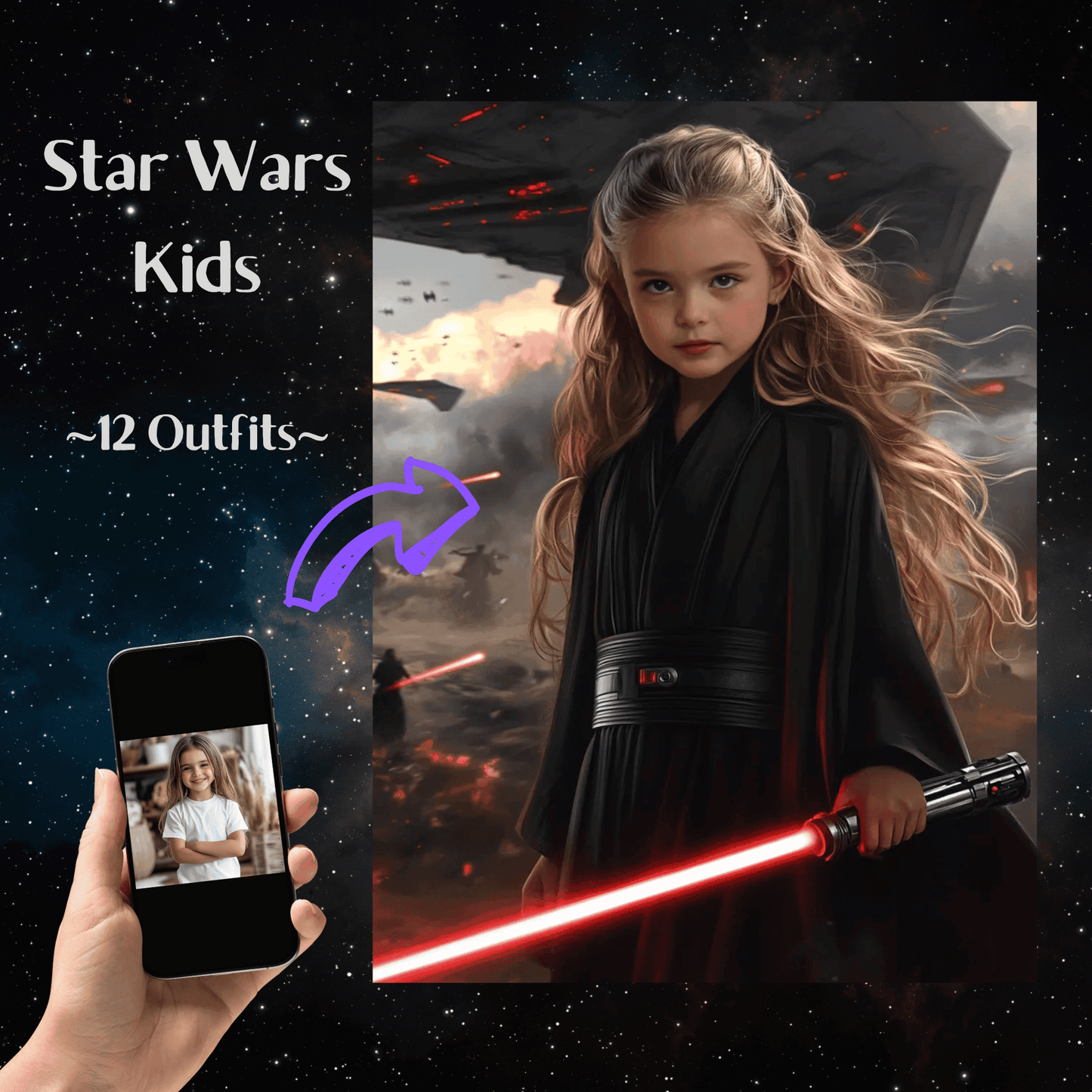 Star Wars Children Portrait (in the Battlefield)