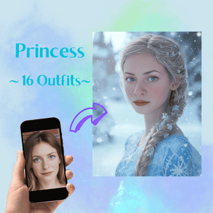 Princess in Blue Dress - Girl