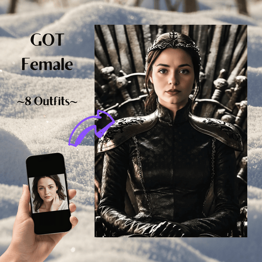 Game of Thrones Female Portrait (Sitting on the Throne)