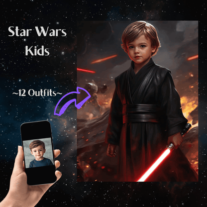 Star Wars Children Portrait (in the Battlefield)