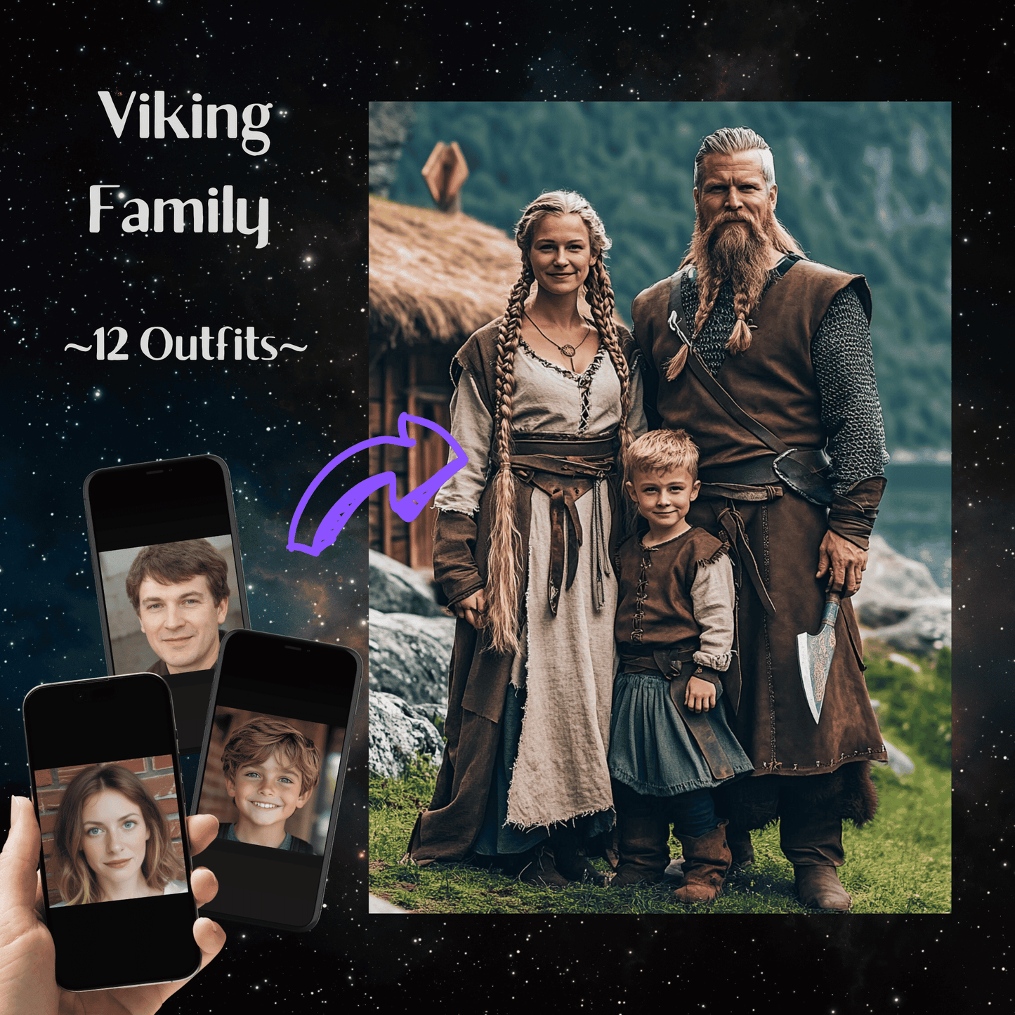 Viking Family Portrait