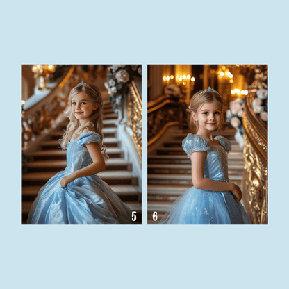 Princess in Blue Dress - Girl