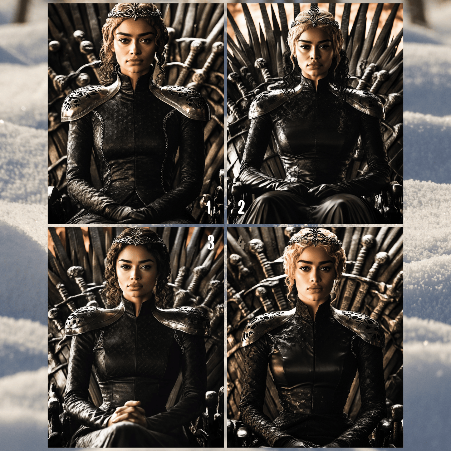 Game of Thrones Female Portrait (Sitting on the Throne)