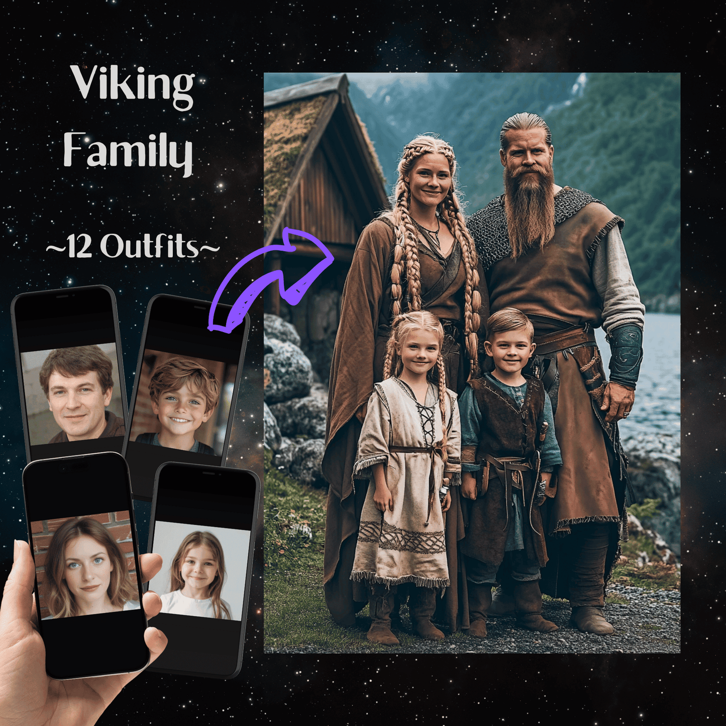 Viking Family Portrait