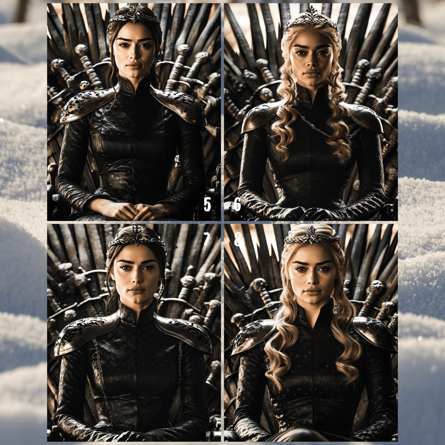 Game of Thrones Female Portrait (Sitting on the Throne)