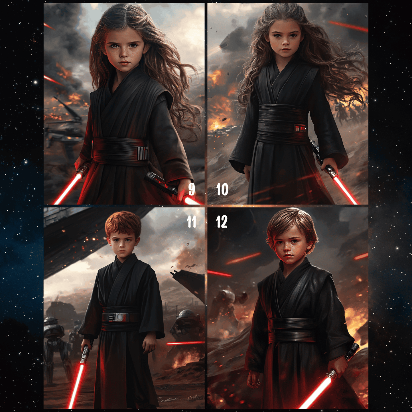 Star Wars Children Portrait (in the Battlefield)