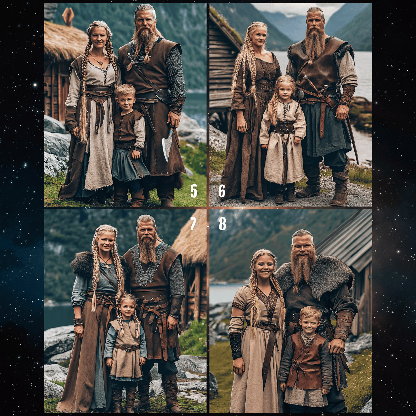 Viking Family Portrait