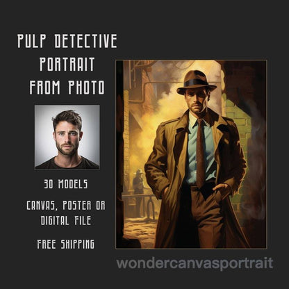 Pulp Detective Portrait