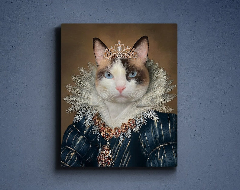 Custom Queen Pet Portrait