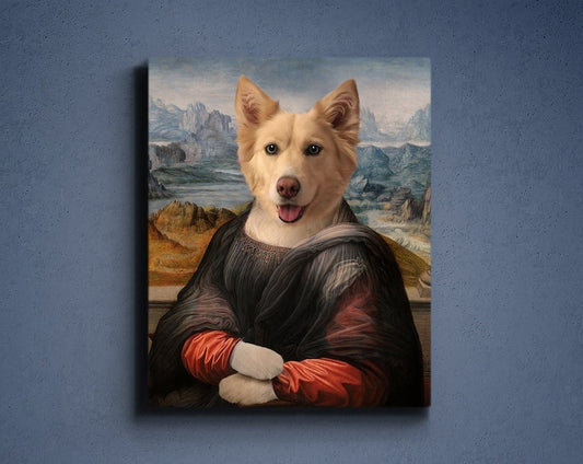 Custom Mona Lisa Pet Portrait