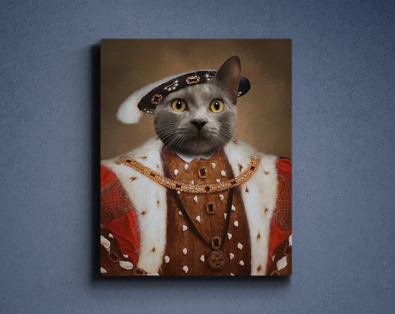 Custom King Pet Portrait