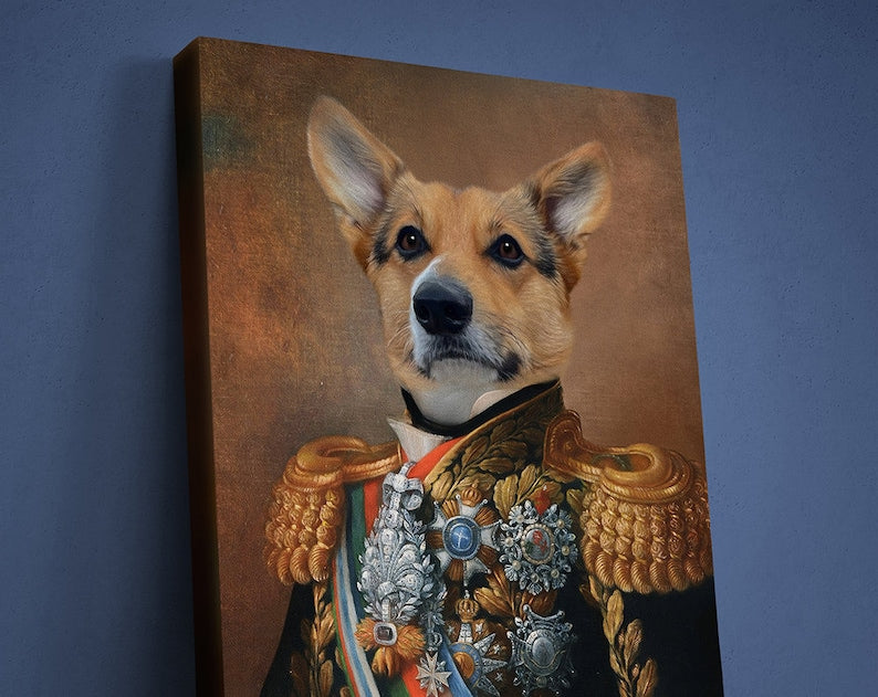 Custom King Pet Portrait