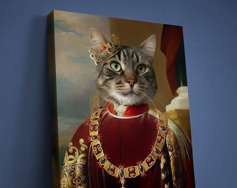 Custom King Pet Portrait