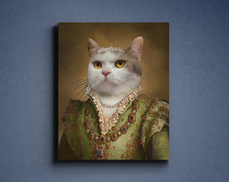 Custom Renaissance Pet Portrait