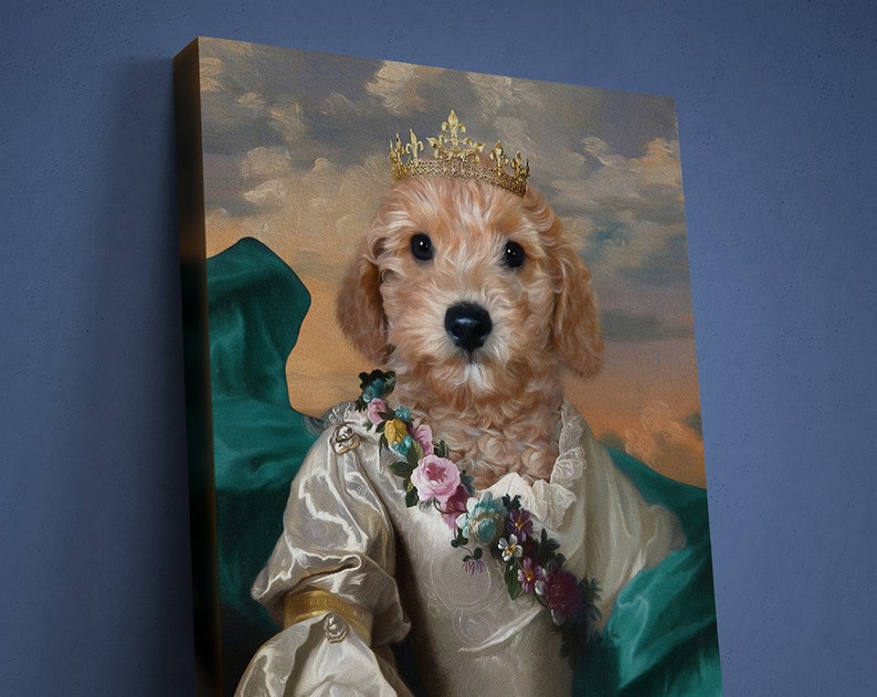 Custom Princess Pet Portrait