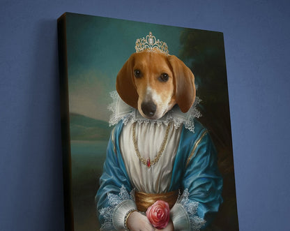 Custom Princess Pet Portrait