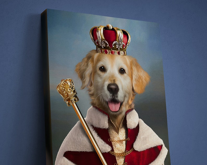 Custom King Pet Portrait