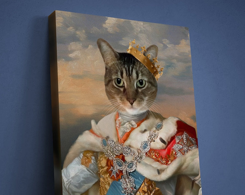 Custom King Pet Portrait