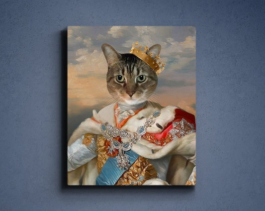 Custom King Pet Portrait