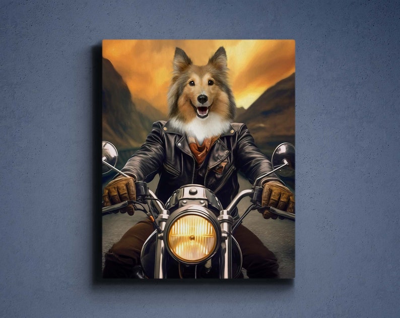 Custom Rider Pet Portrait