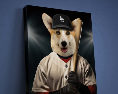 Custom Baseball Pet Portrait