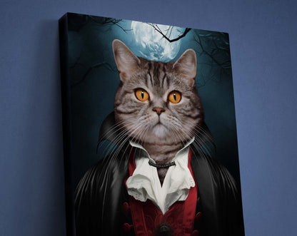 Custom Vampire Pet Portrait