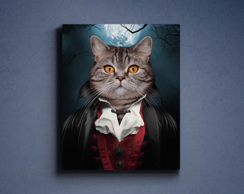 Custom Vampire Pet Portrait