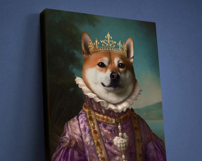 Custom Queen Dog Portrait