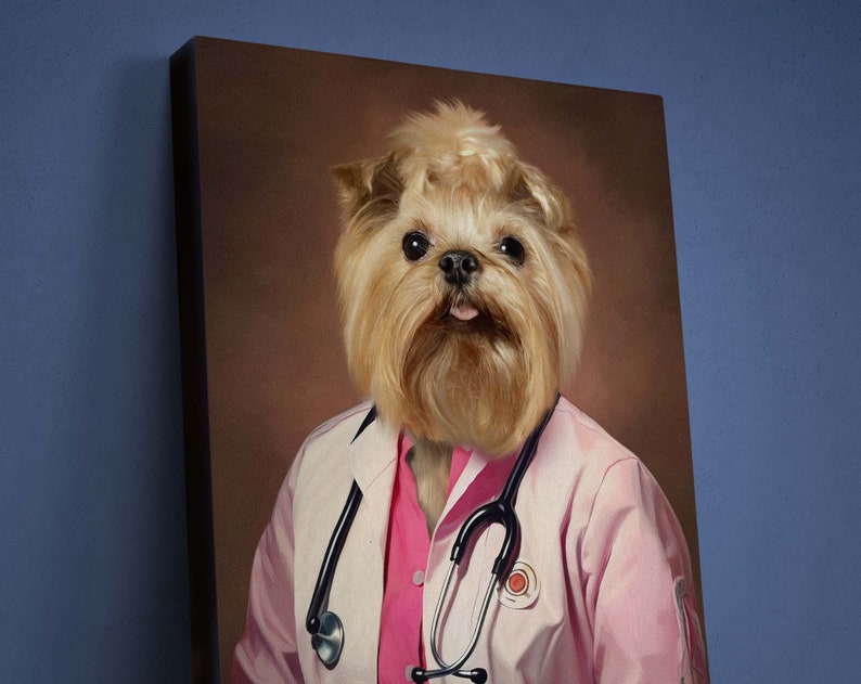 Custom Doctor Pet Portrait