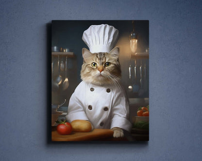 Custom Chef Pet Portrait