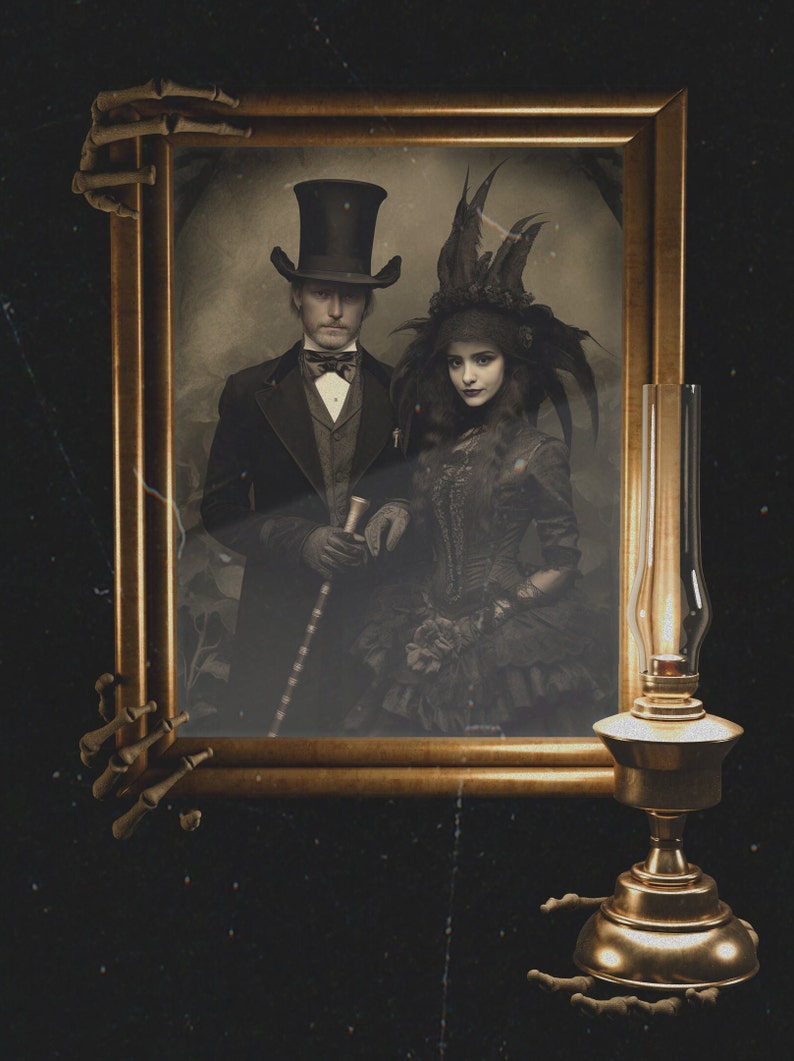 Spooky Halloween Couple Portrait