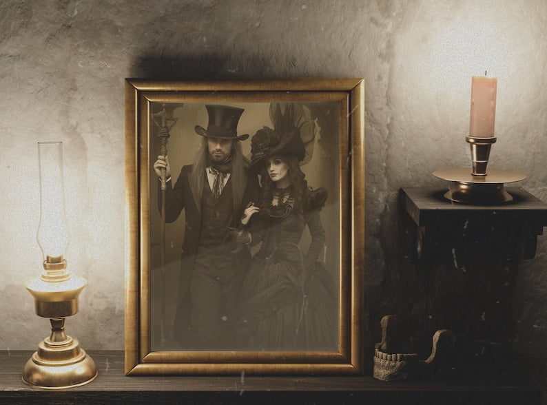 Spooky Halloween Couple Portrait