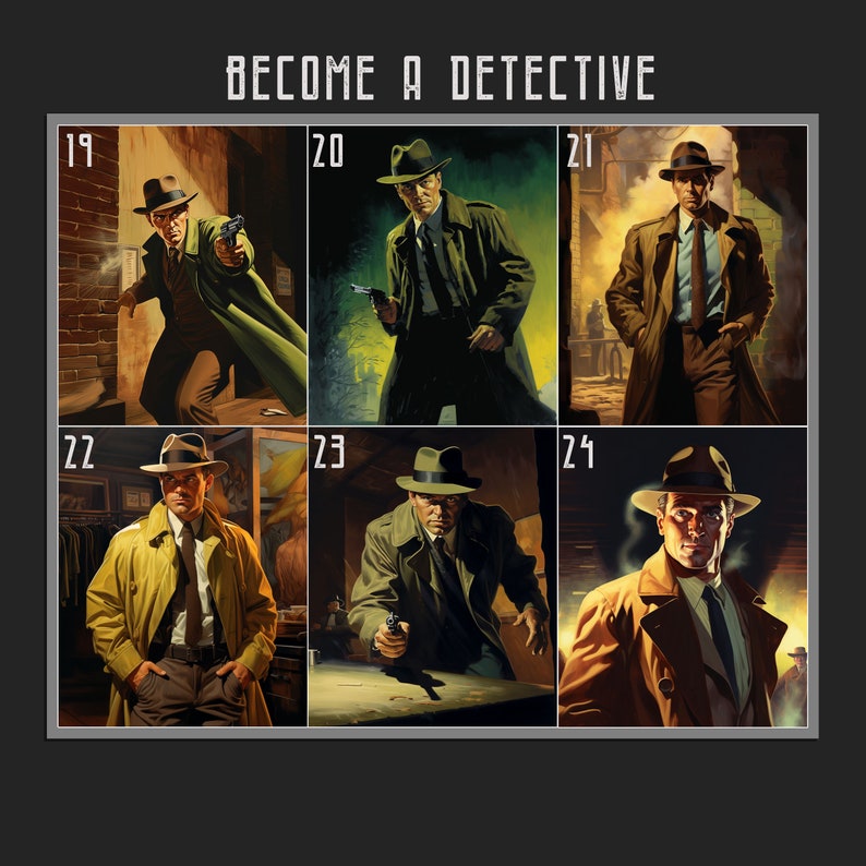 Pulp Detective Portrait