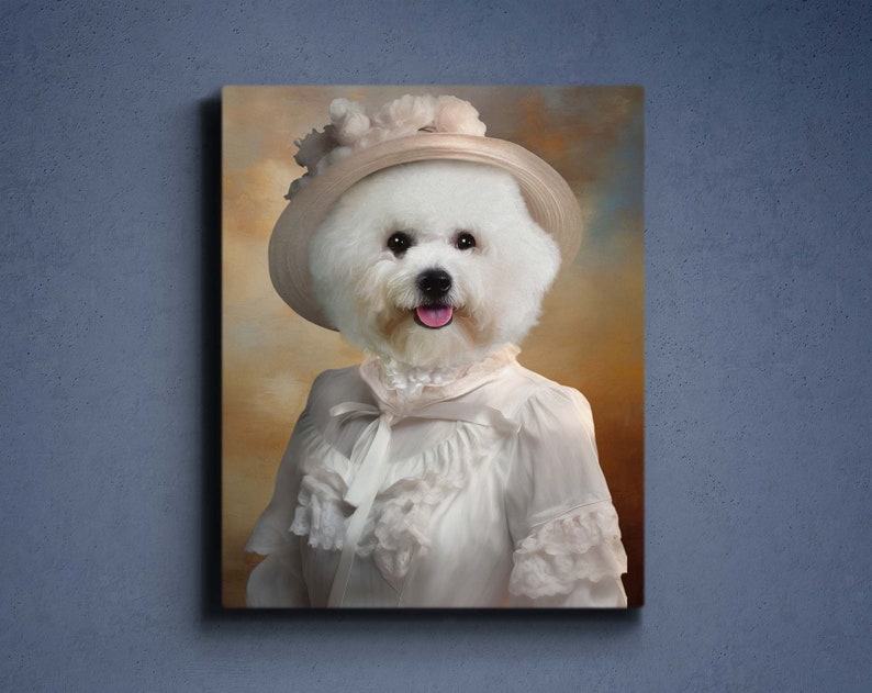 Custom Lady Pet Portrait, Princess Pet Portrait