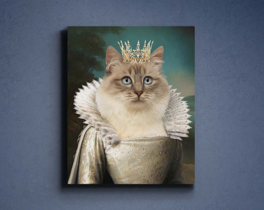 Custom Princess Pet Portrait