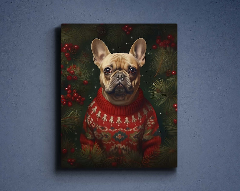 Custom Christmas Pet Portrait