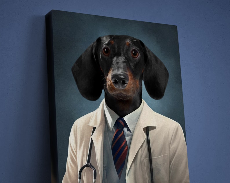 Custom Doctor/Nurse Pet Portrait