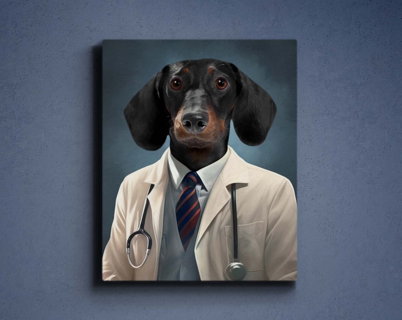 Custom Doctor/Nurse Pet Portrait